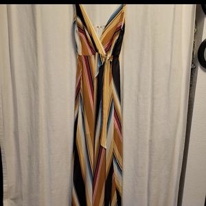 JustFab Stripey Maxi Dress